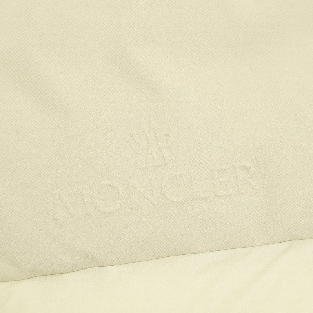 Moncler Panelled Hooded Down Jacket - Ivory - detail 2
