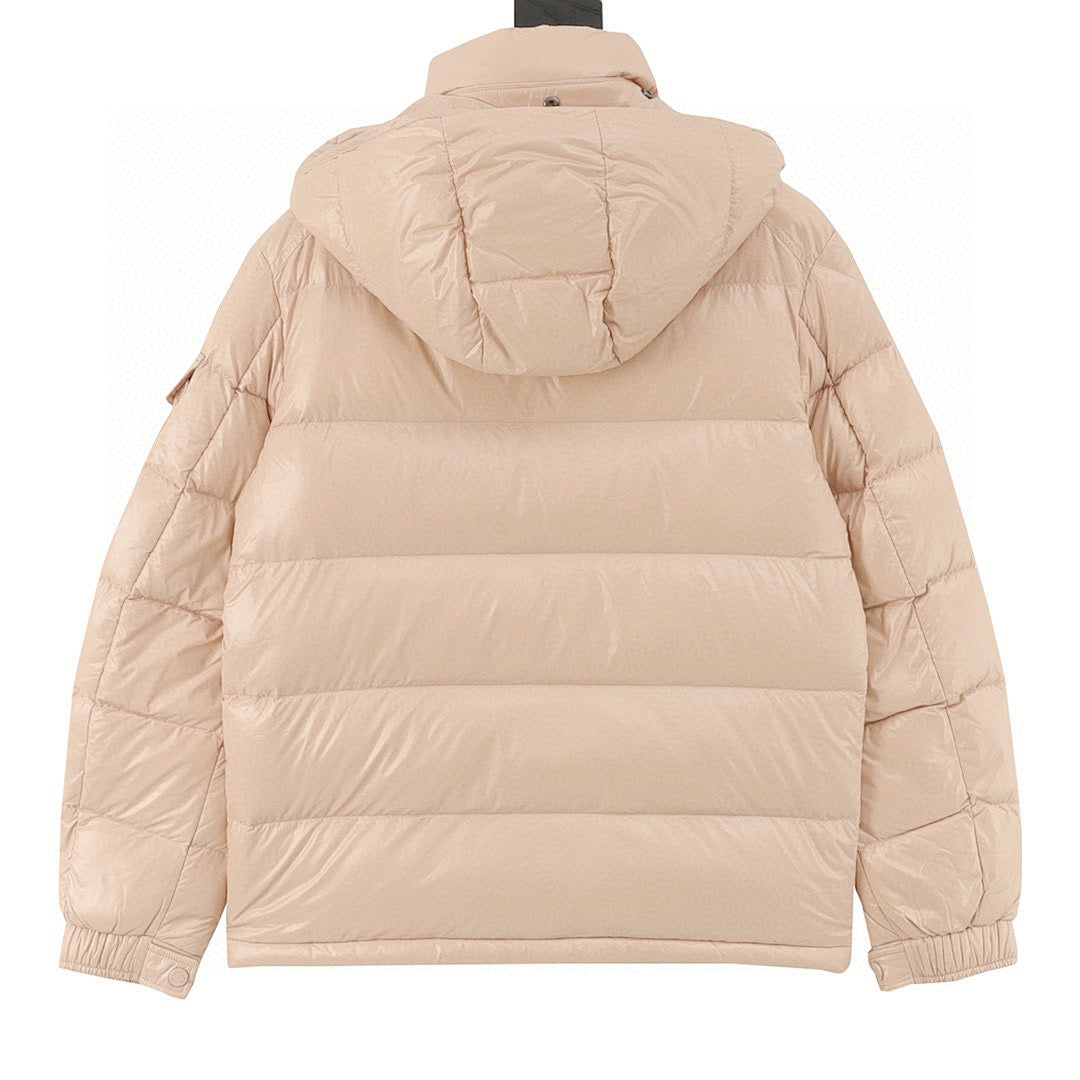 Moncler Maya Hooded Down Jacket - Beige - back view
