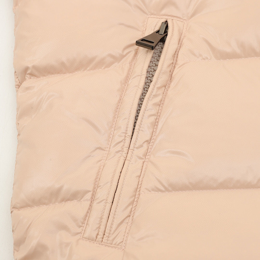 Moncler Maya Hooded Down Jacket - Beige - detail 3