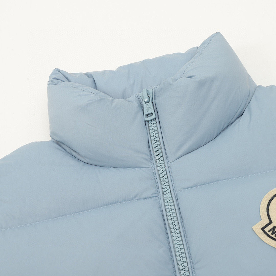 Moncler Citala Stand-Collar Down Jacket - Light Blue - detail 1