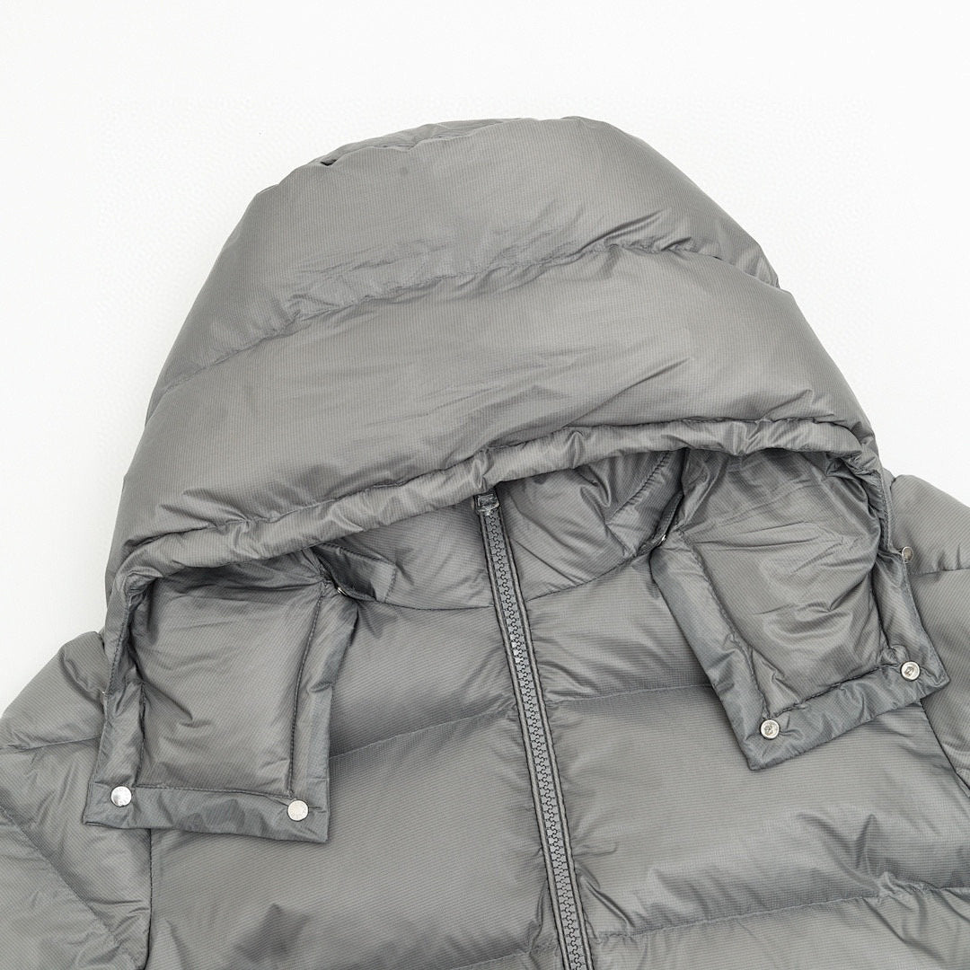 Moncler Couyere Hooded Down Jacket - Gray - detail 1