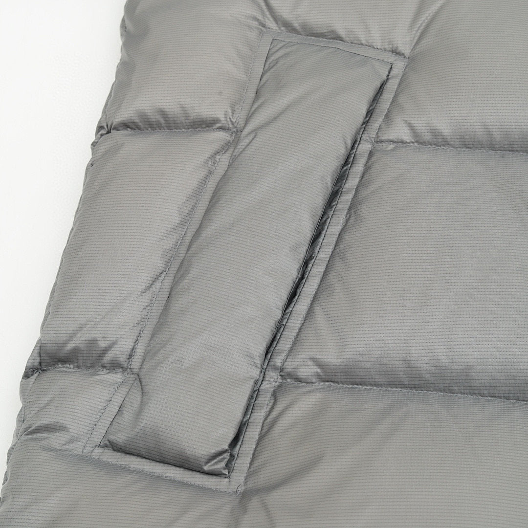 Moncler Couyere Hooded Down Jacket - Gray - detail 2