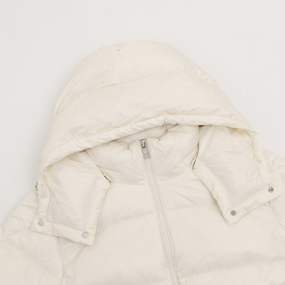 Moncler Couyere Hooded Down Jacket - Ivory - detail 1